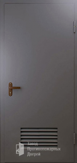 Фото двери «Техническая дверь №3 однопольная с вентиляционной решеткой» в Санкт-Петербургу