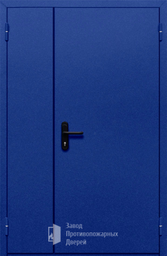 Фото двери «Полуторная глухая (синяя)» в Санкт-Петербургу