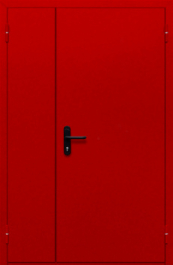 Фото двери «Полуторная глухая (красная)» в Санкт-Петербургу