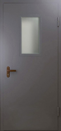 Фото двери «Техническая дверь №4 однопольная со стеклопакетом» в Санкт-Петербургу
